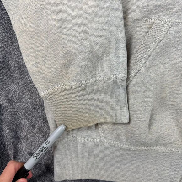 Polo Ralph Lauren Waffle Knit Hoodie Full Zip Jacket Gray Men's L Gray *Read - Picture 3 of 13